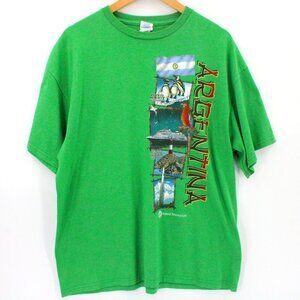 Vintage Delta Pro Shirt Mens Green Short Sleeve Argentina Holland American Line